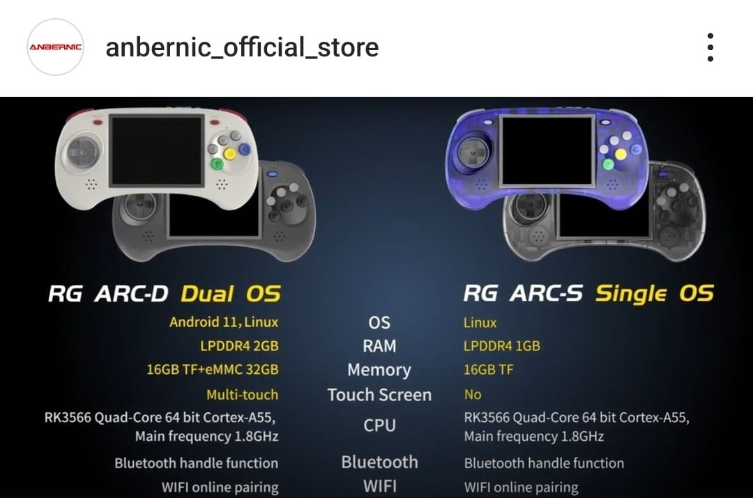 New RG ARC-D & ARC-S : r/ANBERNIC